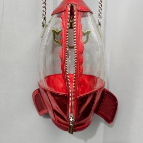 DISNEY PIXAR Toy Story Clear Pizza Planet Spaceship Claw Machine Crossbody Bag - Picture 6 of 12